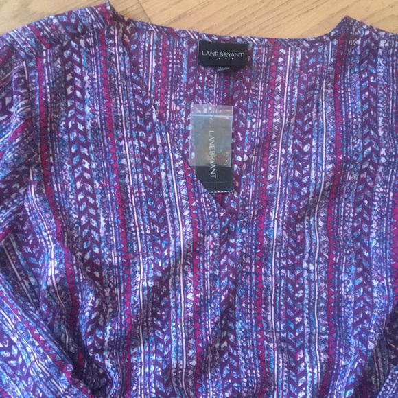 Lane Bryant Tops - NWT Lane Bryant 14 / 16 print tunic top shirt